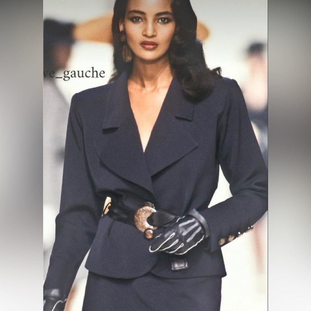 LOOK SHARP! HAUTE COUTURE - YVES SAINT LAURENT RIVE GAUCHE Vintage 1990